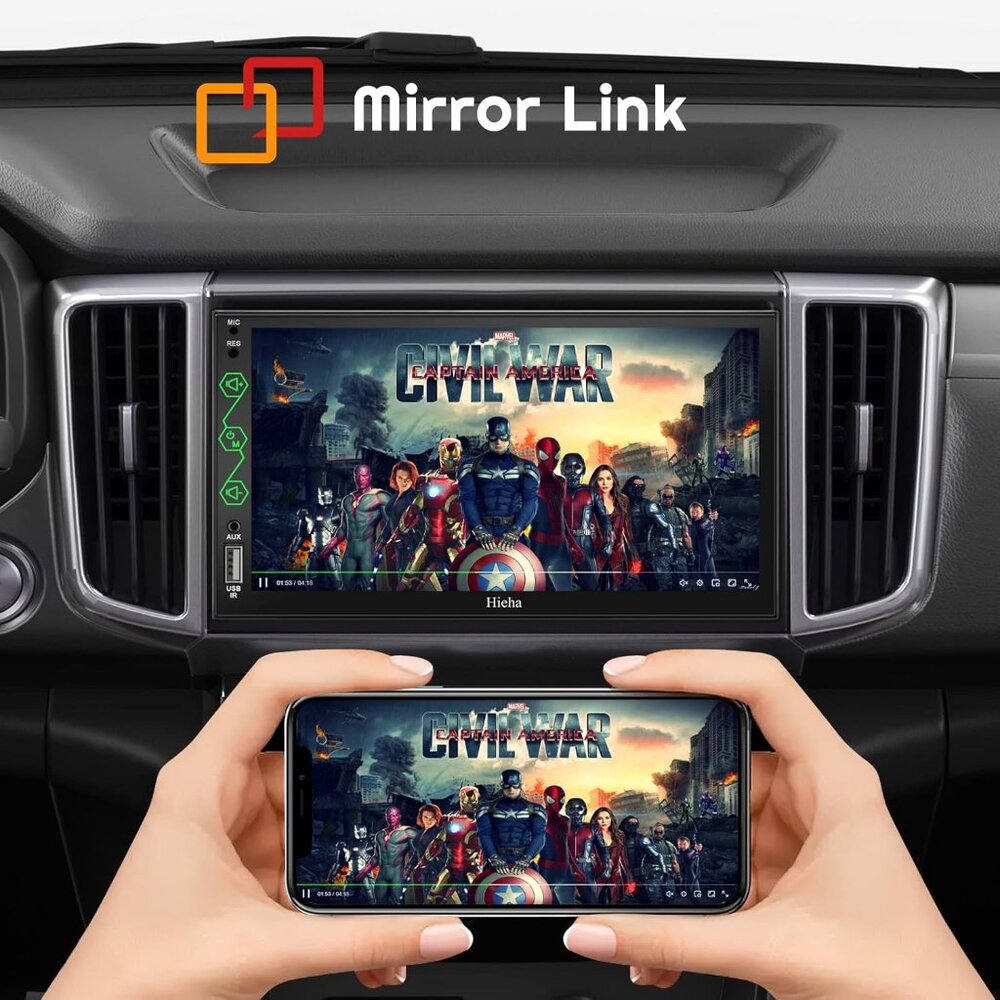 Car Stereo Bluetooth with Voice Control Backup Camera 5.3" TouchScreen - Picture 4 of 7